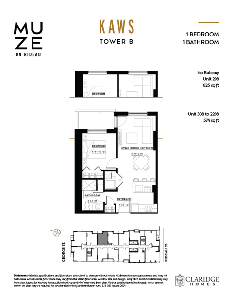 the floor plan of kaws tower b